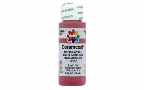 Delta Ceramcoat Acrylic 2oz Moroocan Red Perspective: front
