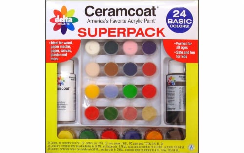 Delta Creative™ Ceramcoat® Paint Basics Superpack Set Perspective: front