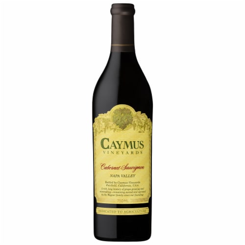 Caymus Vineyards Cabernet Sauvignon California Red Wine Perspective: front