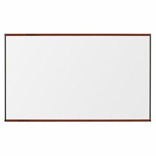 Best Rite 221OG-03 4 x 6 Origin Trim TuF-Rite Dry Erase White Board - Mahogany Frame Perspective: front