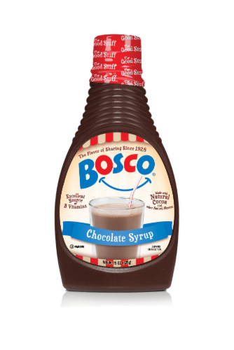 Bosco® Chocolate Syrup Perspective: front
