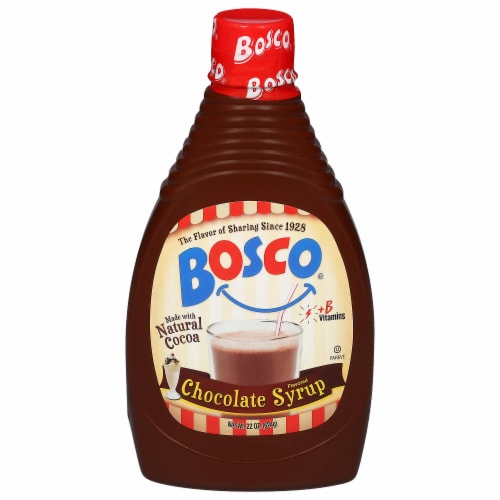 Bosco® Chocolate Syrup Perspective: front