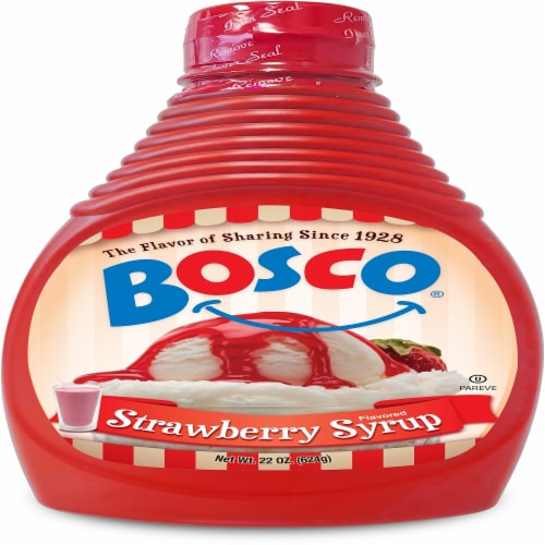 Bosco® Strawberry Syrup Perspective: front