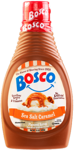 Bosco® Sea Salt Caramel Syrup Perspective: front