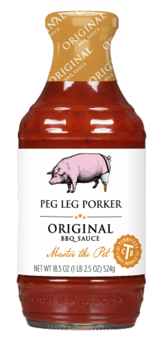 Peg Leg Porker Original BBQ Sauce Perspective: front