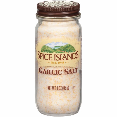 Spice Islands Garlic Salt Shaker Perspective: front