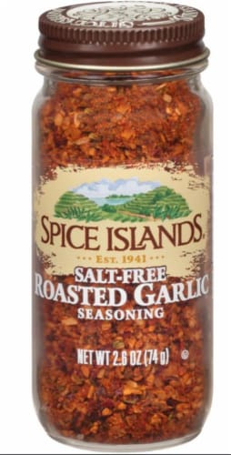 Spice Islands Salt Free Roasted Garlic Seasoning Perspective: front