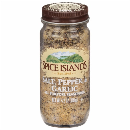 Spice Islands Salt, Pepper & Garlic All Purpose Seasoning, Kosher Perspective: front