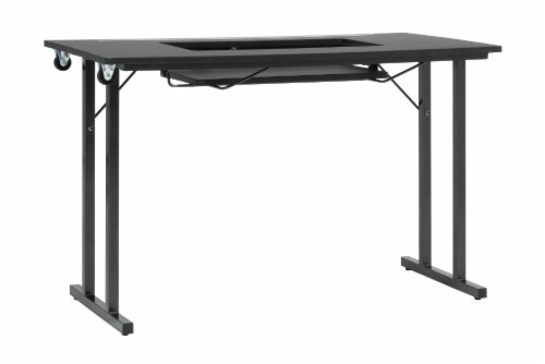 SewStation 201 Sewing Table by SewingRite, Black/Black Perspective: front