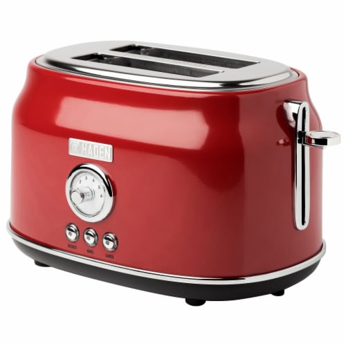 Haden Dorset Stainless Steel 2-Slice Toaster - Red Perspective: front