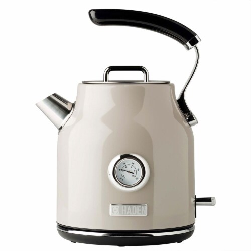 Haden Dorset Stainless Steel Cordless Electric Kettle - Putty Perspective: front