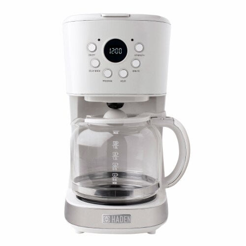 Haden Heritage Programmable Coffee Maker - Ivory White Perspective: front