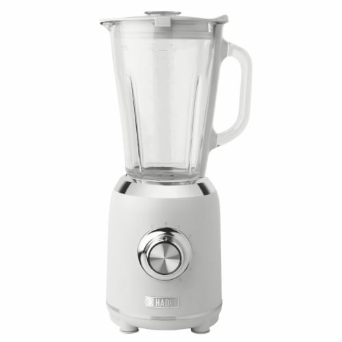 Haden Heritage 5-Speed Retro Blender with Glass Jar - Ivory White Perspective: front