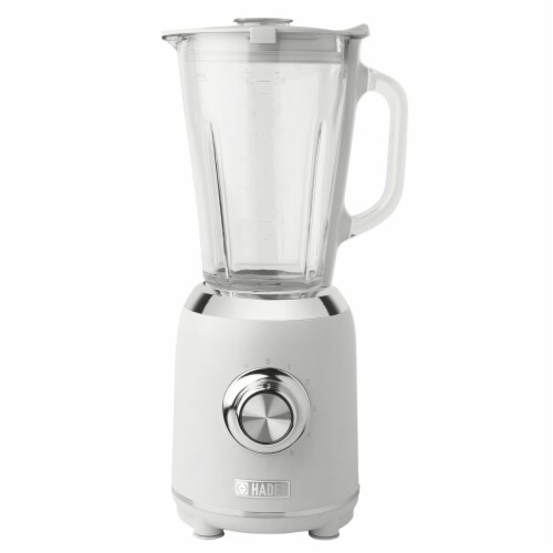 Haden Heritage 5-Speed Retro Blender with Glass Jar - Ivory White Perspective: front