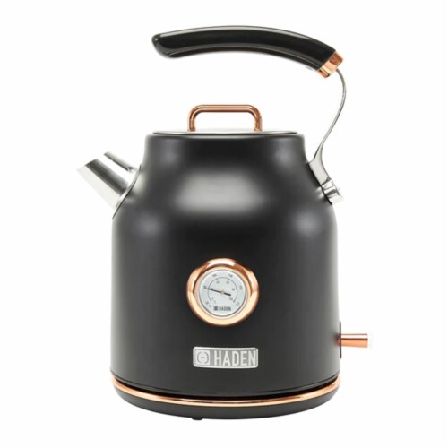 Haden Dorset 1.7L Stainless Steel Electric Kettle w/ Auto Shut Off,  Black/Copper, 1 Piece - Kroger