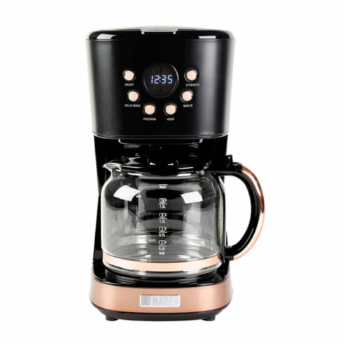 BLACK+DECKER 12-Cup Programmable Black Coffee Maker with Built-In