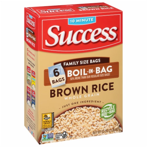 Success Boil-in-Bag Brown Rice Perspective: front