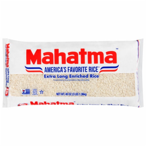 Mahatma Enriched Extra Long Rice Perspective: front