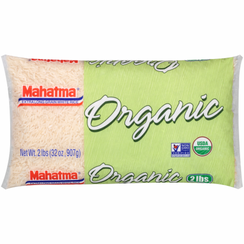 Mahatma Organic Extra Long Grain White Rice Perspective: front