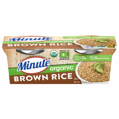 Minute™ Organic Ready to Serve Brown Rice Cups Perspective: front