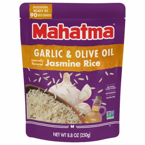 Mahatma® Ready to Heat Garlic & Olive Oil Rice Perspective: front