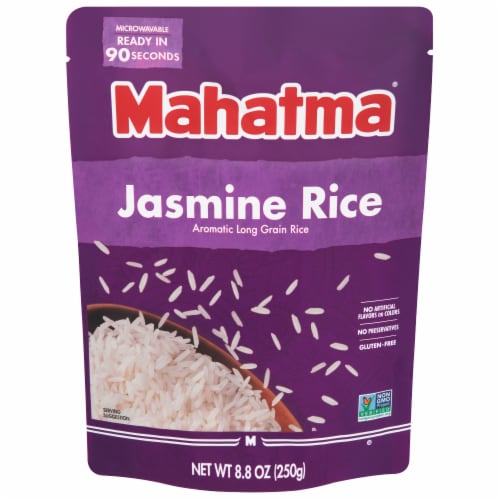 Mahatma Ready to Heat Jasmine Long Grain White Rice Perspective: front