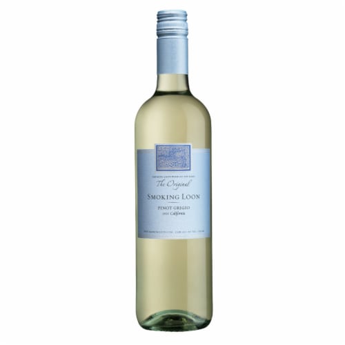 Smoking Loon Single Barrel Select Small Batch Pinot Grigio California White Wine Perspective: front