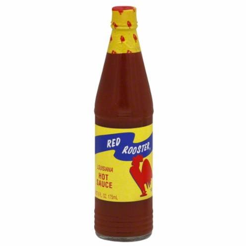 Red Rooster Hot Sauce Perspective: front
