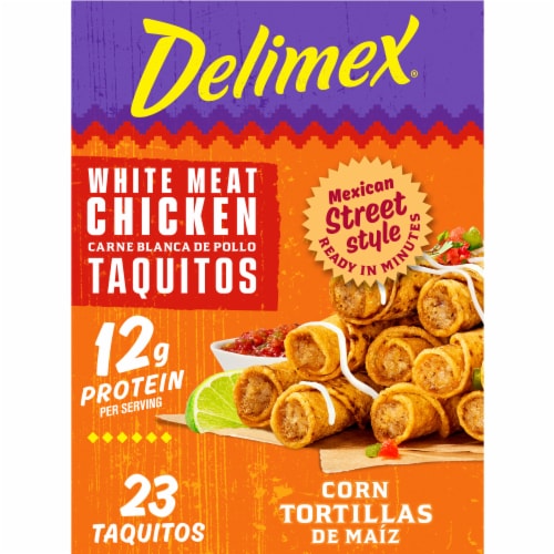 Delimex White Meat Chicken Corn Taquitos Frozen Snacks, 23 ct - Ralphs