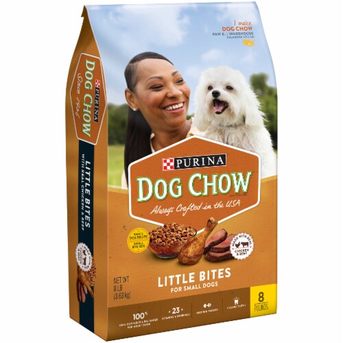 Dog Chow Small Dog Dry Food with Real Chicken Perspective: front