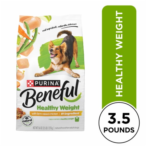 Purina Beneful Healthy Weight Natural Dry Dog Food With Farm-Raised Chicken Perspective: front