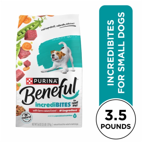 Purina® Beneful® IncrediBites® with Real Beef Small Breed Dry Dog Food, 3.5  lb - Kroger