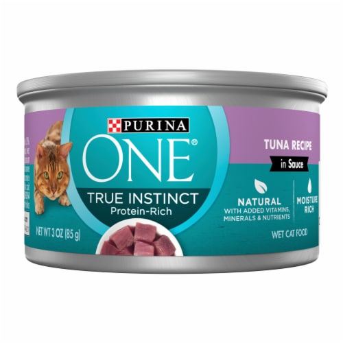 Purina ONE True Instinct Wet Cat Food Tuna Recipe in Sauce Perspective: front