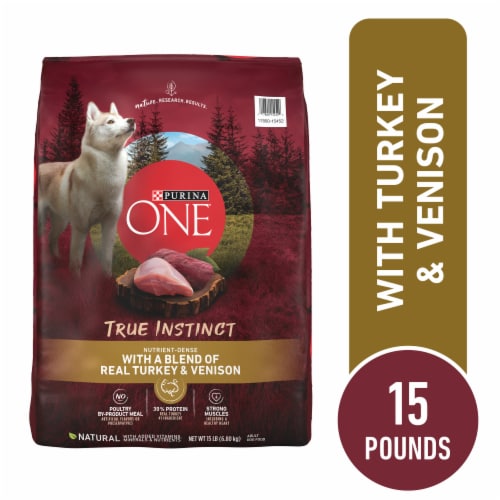Purina ONE® True Instinct Real Turkey & Venison High Protein Natural Dry Dog Food Perspective: front