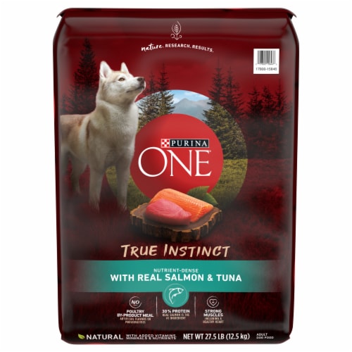 Purina ONE® True Instinct Salmon & Tuna Natural Adult Dry Dog Food Perspective: front