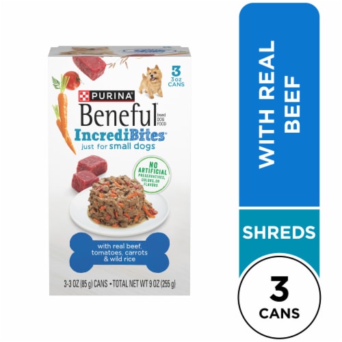 Purina Beneful Incredibites Small Breed Wet Dog Food Real Beef Perspective: front