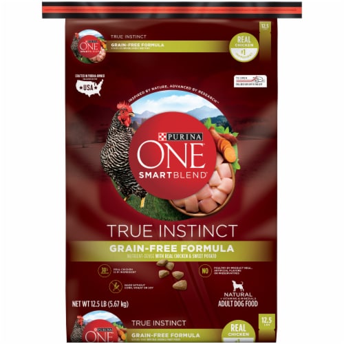 Purina ONE SmartBlend True Instinct Real Chicken Grain Free Natural Adult Dry Dog Food 12.5 lb Kroger