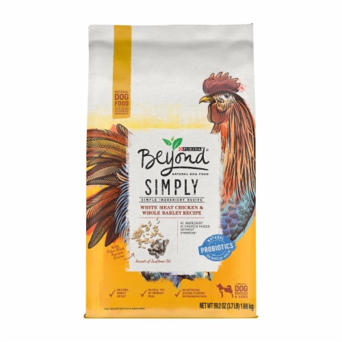 Beyond Simply 9 White Meat Chicken & Whole Barley Recipe Dry Dog Food Perspective: front
