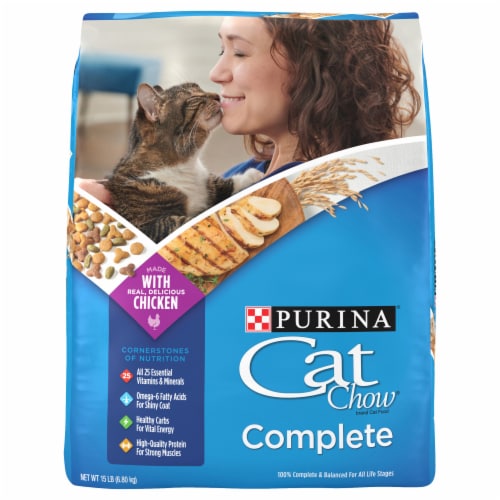 Purina Cat Chow Complete Dry Cat Food Real Chicken Perspective: front