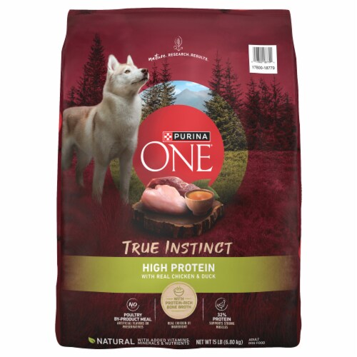 Purina ONE SmartBlend True Instinct High Protein Dry Adult Dog Food 15 lb Harris Teeter