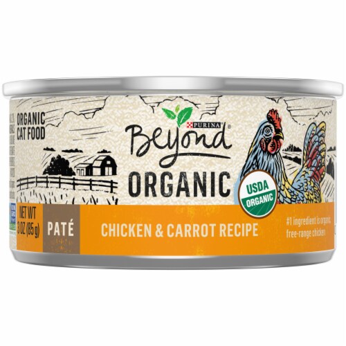 Purina Beyond Organic Wet Cat Food Pate Organic Chicken Carrot 3 oz Harris Teeter