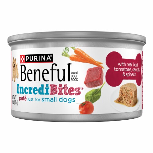 Purina Beneful Small Breed Wet Dog Food, Incredibites Pate With Real Beef Recipe Perspective: front