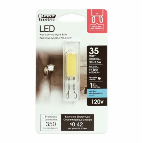 Feit Electric G9 G9 LED Bulb Daylight 35 Watt Equivalence 1 pk Total Qty 1 Count of 1 Kroger