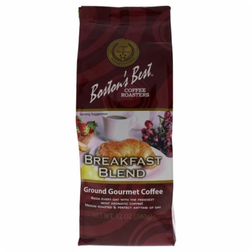 Bostons Best I0096774 12 oz Breakfast Blend Coffee Perspective: front