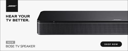 Bose TV Speaker Display—not for online presentation Perspective: front