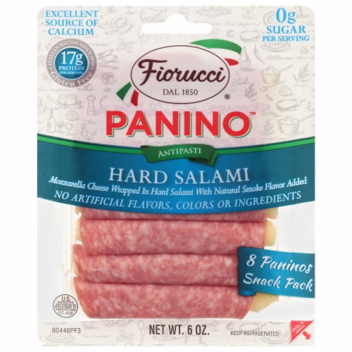 Fiorucci Pannino Antipasti Hard Salami Perspective: front