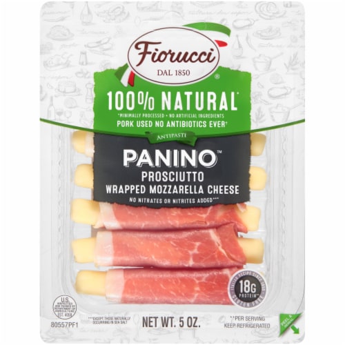 Fiorucci 100% Natural Prosciutto Panino Wrapped Mozzarella Cheese, 5 oz ...