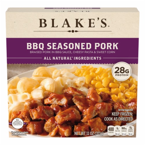 Blake's® BBQ Seasoned Pork Frozen Meal Perspective: front