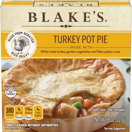 Blake's All-Natural Turkey Frozen Pot Pie Perspective: front