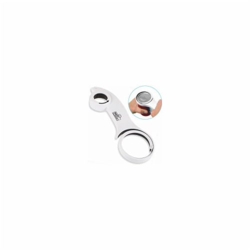 Jobar JB7810 Handy Gourmet Indeluxe Twist Ease Magnetic Opener - White Perspective: front